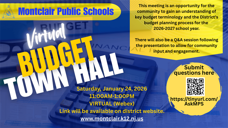 Montclair Public Schools Budget Town Hall