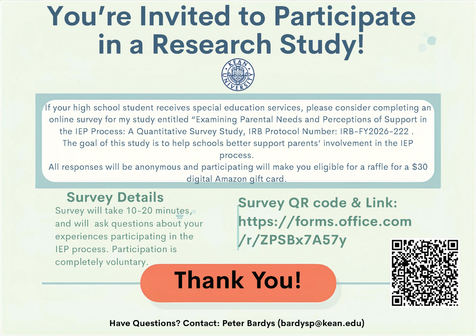 Invitation to Participate | HS Parents